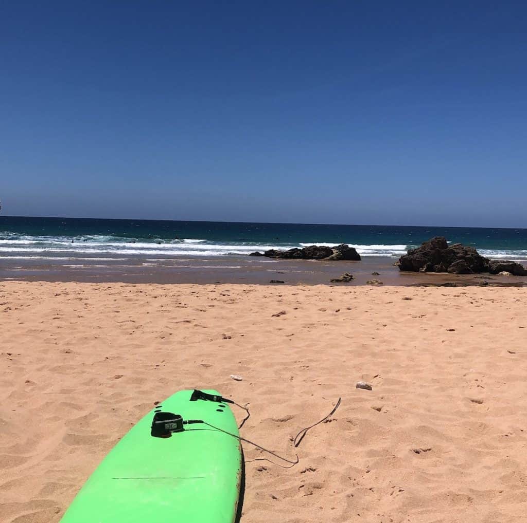surfing in sagres